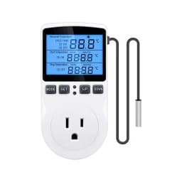 Timer Socket Thermostat KT3100 Multi-Function Temperature Controller Outlet with Timer Switch Sensor Probe Heating Cooling