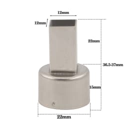 9pcs/lot 22mm Universal Nozzle Soldering station Hot Air Stations Gun Nozzles for 858D/858D+/8586/8858 Welding Nozzles