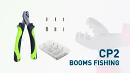 Booms Fishing CP2 Fishing Crimping Pliers with 300Pcs/set for Single & Double 6 Size Fishing Line Barrel Crimping Sleeves Tools