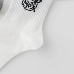 5/10/20 Pairs Men Skull Pattern Fashion Versatile Crew Socks, Halloween Dy, For Daily Life