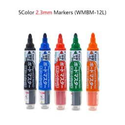 Pilot Whiteboard Marker 1.7-12mm 보드마카 6 Types Writing Point Erasable Refillable Liquid Ink Teacher, Training, Painting Marker