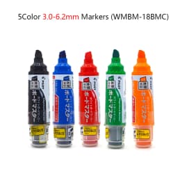 Pilot Whiteboard Marker 1.7-12mm 보드마카 6 Types Writing Point Erasable Refillable Liquid Ink Teacher, Training, Painting Marker