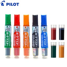 Pilot Whiteboard Marker 1.7-12mm 보드마카 6 Types Writing Point Erasable Refillable Liquid Ink Teacher, Training, Painting Marker