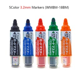 Pilot Whiteboard Marker 1.7-12mm 보드마카 6 Types Writing Point Erasable Refillable Liquid Ink Teacher, Training, Painting Marker
