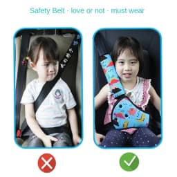 Car Seat Belt Cover Pads For Kids Interior Car Seat Belt Kit Anti Neck Limiter For Child Safety Belt Protector Cover Comfortable