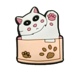 1pc Cute Cartoon Cats PVC Shoe Charms for Clogs Accessories Shoe Decorations Sandals Pins DIY Kids Women Beach Bags Accessories