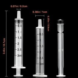 3ml syringe with cap (20 pcs)