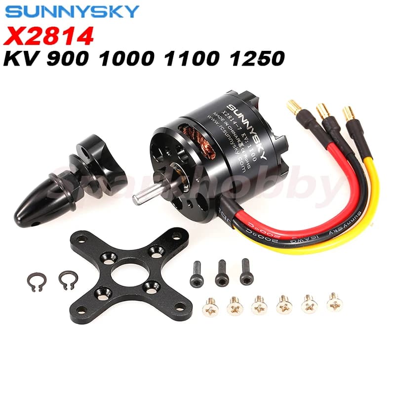 1PC Original SUNNYSKY X2814 900KV 1000KV 1100KV 1250KV External Rotor Brushless Motor for RC 3D fixed-wing Aircraft Airplanes
