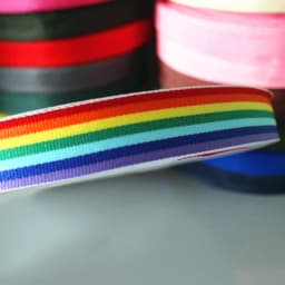 Plaid Ribbon for Craft 10MM Polyester 25 Yard Spain Grosgrain Ribbon Decoration for Butterfly Hair Clip Red Yellow 6 Color
