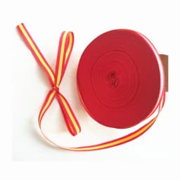 Plaid Ribbon for Craft 10MM Polyester 25 Yard Spain Grosgrain Ribbon Decoration for Butterfly Hair Clip Red Yellow 6 Color
