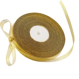 Plaid Ribbon for Craft 10MM Polyester 25 Yard Spain Grosgrain Ribbon Decoration for Butterfly Hair Clip Red Yellow 6 Color