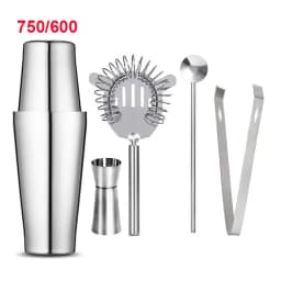 UPORS Boston Shaker Professional Stainless Steel Bartender Wine Cup Cocktail Mixer Martini Cocktail Shaker Bar Set