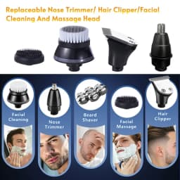 Replacement Electric Shaver Head 3/5/6/7/8/9 Floating Shaving Head Nose Trimmer Hair Clipper Face Cleaning Brush Massage Head