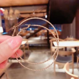 BLIJERY New Fashion Big Hoop Earrings Basketball Brincos Shiny Starry Large Circle Earrings for Women Jewelry Boucles d'oreill