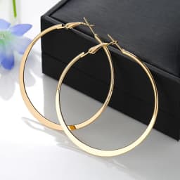 BLIJERY New Fashion Big Hoop Earrings Basketball Brincos Shiny Starry Large Circle Earrings for Women Jewelry Boucles d'oreill