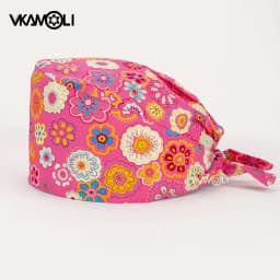 unisex Scrub Cap printing Adjustable size lab work cap girl accessories