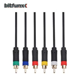 Bitfunx PS2/PS3 Component Cable 1.8m Premium High Resolution Game Cable Accessories For Sony PlayStation 2/3