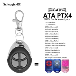 ATA PTX-4 Securacode Garage/Gate Door Replacement Remote Control Transmitter For ATA PTX4 433.92 MHz
