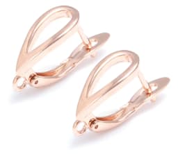 Classic Hoop Earrings Accessories for Jewelry Making Sliver Gold Zircon Copper Earring Hooks Jewellery Making Supplies