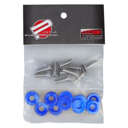 Universal 10PCS M6 Car Styling Modification JDM Sticker Stickers Password Fender Washer License Plate Bolts Auto Accessories