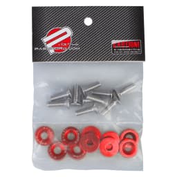 Universal 10PCS M6 Car Styling Modification JDM Sticker Stickers Password Fender Washer License Plate Bolts Auto Accessories