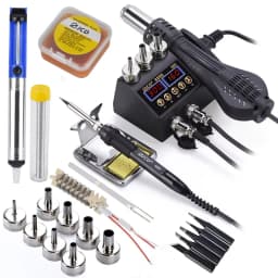 2 in 1 750W Soldering Station LCD Digital display welding rework station for cell-phone BGA SMD PCB IC Repair solder tools 8898