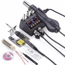 2 in 1 750W Soldering Station LCD Digital display welding rework station for cell-phone BGA SMD PCB IC Repair solder tools 8898