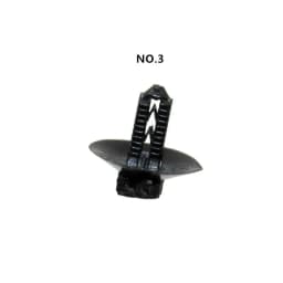 18PCS Auto Girder Frame Body Harness Electric Circuit Oil Water Pipe Barbed Cable Tie Fixed Base Plastic Fastener Clip Rivet