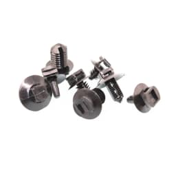 18PCS Auto Girder Frame Body Harness Electric Circuit Oil Water Pipe Barbed Cable Tie Fixed Base Plastic Fastener Clip Rivet