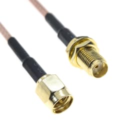RG316 RG174 SMA Male To SMA Male Female RP-SMA Connector Plug RPSMA Nut Bulkhead Extension RF Coaxial Coax Jumper Pigtail Cable
