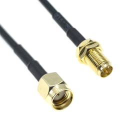 RG316 RG174 SMA Male To SMA Male Female RP-SMA Connector Plug RPSMA Nut Bulkhead Extension RF Coaxial Coax Jumper Pigtail Cable