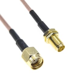 RG316 RG174 SMA Male To SMA Male Female RP-SMA Connector Plug RPSMA Nut Bulkhead Extension RF Coaxial Coax Jumper Pigtail Cable