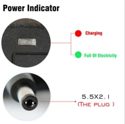 25.2V 2A Charger for 7 Series 21.6V 22.2V Lithium Ion Lithium Ion Battery Pack DC5525 Connector