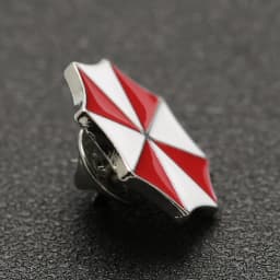 Biohazard Brooch Pin Alice Umbrella Corporation Red White Enamel Logo Amulet Badge Hot Movie Game Jewelry Men Women Wholesale