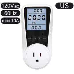 220V Digital Wattmeter AC EU Power Meter LCD Electricy Consumption Meter Socket Wattage Kwh Energy Test FR US BR Power Analyzer