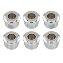 Musiclily Pro Steel Vintage/Modern 6mm to 10mm Guitar Tuner Conversion Bushings Tuning Pegs Adapter Ferrules (Set of 6)