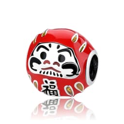 925 Sterling Silver Charms Beads Original Japanese Doll Fortune Cat Charm Fit Brand Bracelets Bangles DIY Jewelry For Women