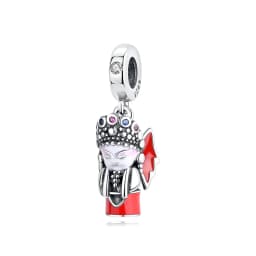 925 Sterling Silver Charms Beads Original Japanese Doll Fortune Cat Charm Fit Brand Bracelets Bangles DIY Jewelry For Women