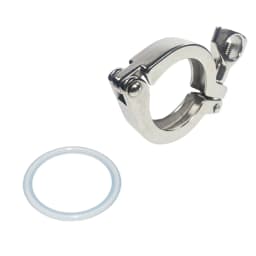 YQBS 1"- 8" Inch Sanitary Stainless Steel Tri Ferrule Clamps Clover SS 304 Fit for Pipe Flange With Silicone gasket