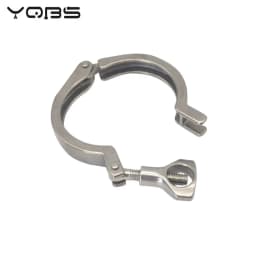 YQBS 1"- 8" Inch Sanitary Stainless Steel Tri Ferrule Clamps Clover SS 304 Fit for Pipe Flange With Silicone gasket