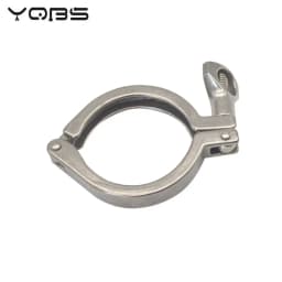YQBS 1"- 8" Inch Sanitary Stainless Steel Tri Ferrule Clamps Clover SS 304 Fit for Pipe Flange With Silicone gasket
