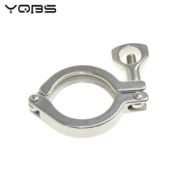 YQBS 1"- 8" Inch Sanitary Stainless Steel Tri Ferrule Clamps Clover SS 304 Fit for Pipe Flange With Silicone gasket
