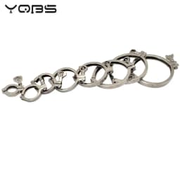 YQBS 1"- 8" Inch Sanitary Stainless Steel Tri Ferrule Clamps Clover SS 304 Fit for Pipe Flange With Silicone gasket