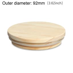Wood Mason Jar Lid Reusable Canning Caps Various Sizes Bottle Sealing Caps Wide Mouth Cover Wood Lids Kitchen Organization