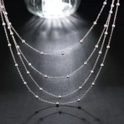 Hot sale 925 Sterling Silver Fashion Jewelry 18 inches Smooth Bead Chain Necklace For Women Wedding Birthday Gifts