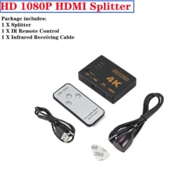 4K 2K 3x1 HDMI Cable Splitter HD 1080P Video Switcher Adapter 3 Input 1 Output Port HDMI Hub for Xbox PS4 DVD HDTV PC Laptop TV
