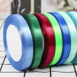 2Pcs 10m Colorful Ribbon Metallic Gold Blue Pink Red White Ribbons Balloons Accessories Ribbon for Birthday Wedding Party Decor