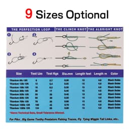 6LB-124LB 15ft/4.6m Kink-Resistant Toughness Nickel Titanium Fishing Leader Line for Saltwater Pike Tuna Wahoo Fishing