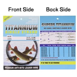 6LB-124LB 15ft/4.6m Kink-Resistant Toughness Nickel Titanium Fishing Leader Line for Saltwater Pike Tuna Wahoo Fishing