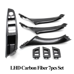 LHD Interior Plastic Door Armrest Window Switch Panel Pull Handle 7pcs Set For BMW 5 Series F10 F11 F18 520i 523i 525i 528i 535i